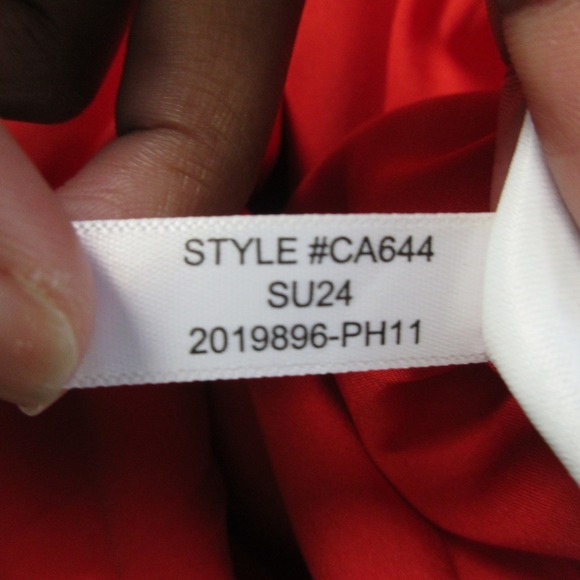 J.Crew High Neck Sheath Dress Midi 2 Red Linen Stretch Pencil Career Office 348 - Picture 5 of 11